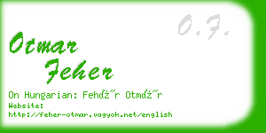 otmar feher business card